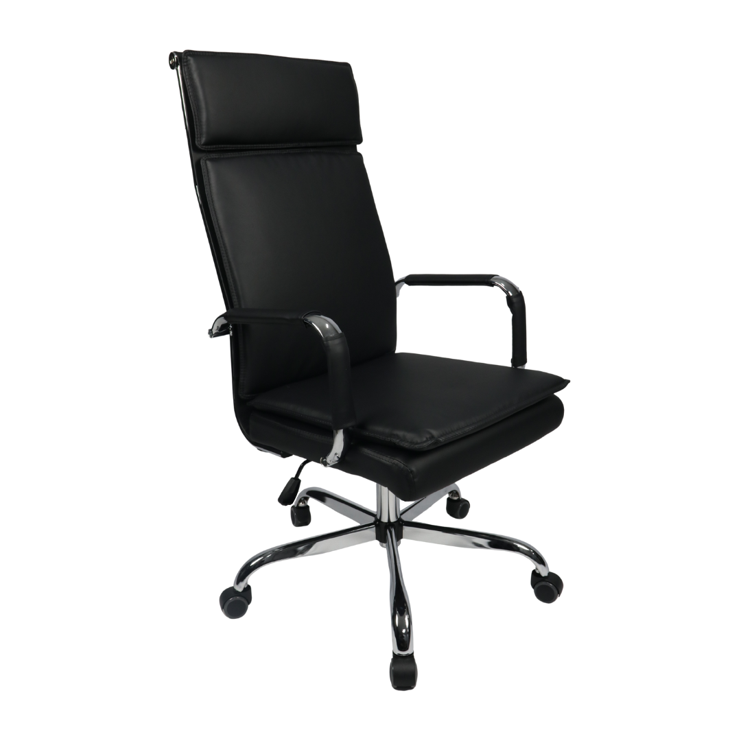 Cadeira Presidente Acolchoada Luxo Pillow-Top com Sistema Relax