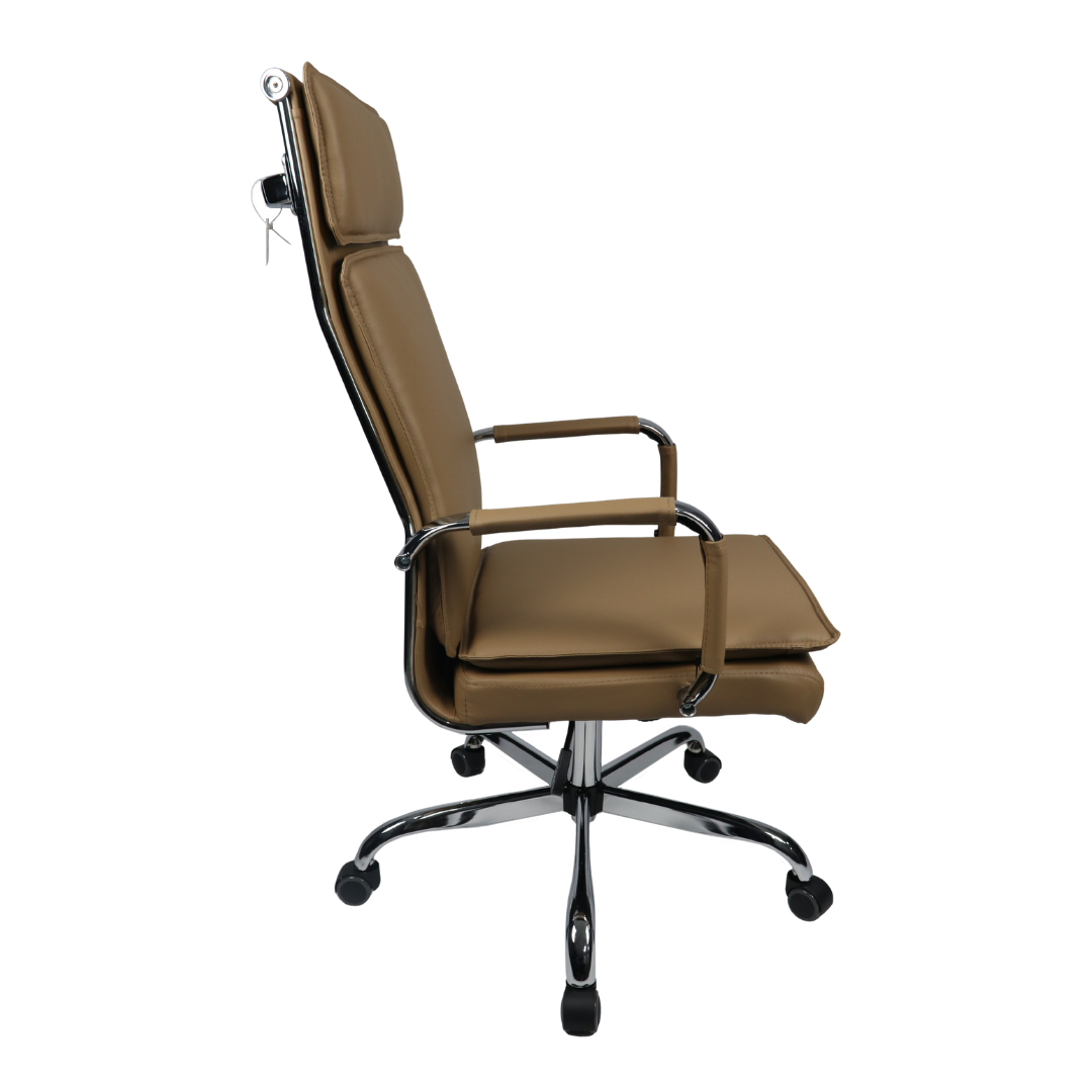 Cadeira Presidente Acolchoada Luxo Pillow-Top com Sistema Relax