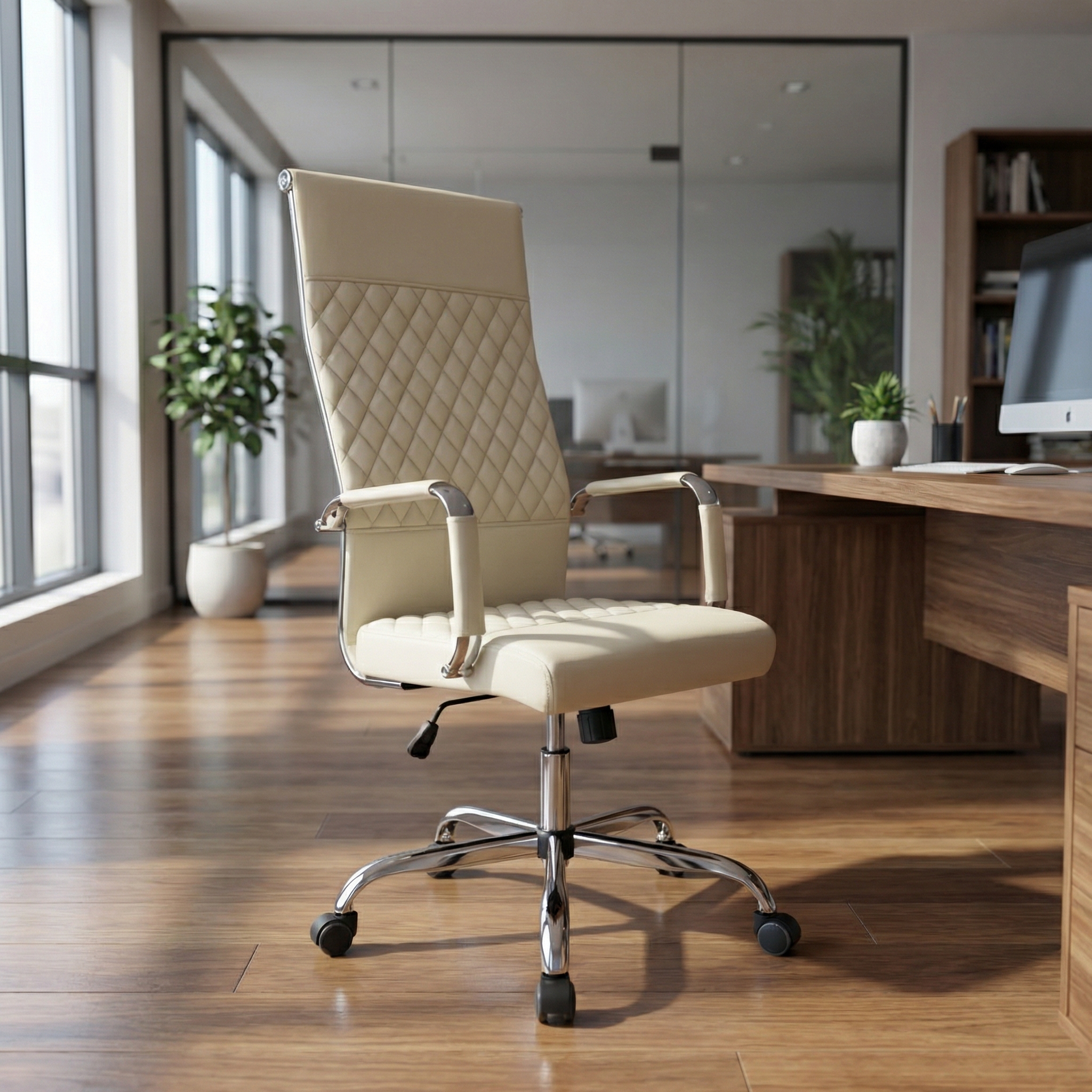 Cadeira Presidente Matelassê Acolchoada Luxo Modelo 501